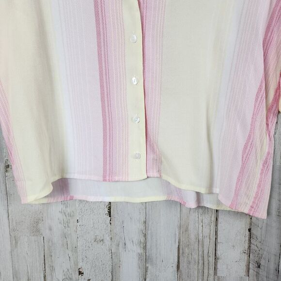 Forever 21 Sunshine Striped Crop Top Size Small - Picture 5 of 9